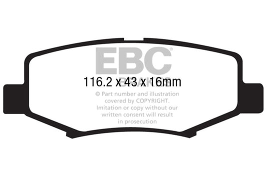 Ebc DP61799 EBC Greenstuff Brake Pad Sets