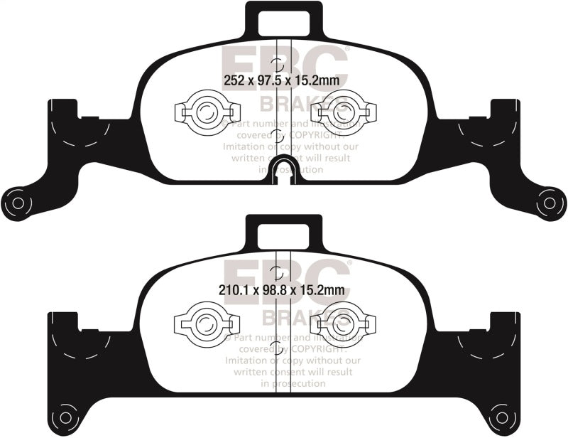 Load image into Gallery viewer, Ebc DP42290R EBC Yellowstuff Brake Pad Sets
