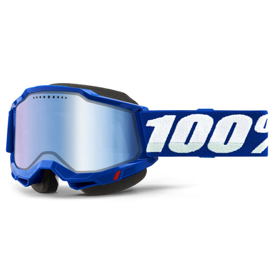 100% Accuri 2 Snowmobile Goggles (One Size Fits Most, Blue)
