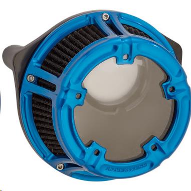 Arlen Ness 18-182 Method Clear Sucker Air Cleaner Kit - Blue Anodized