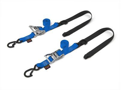 Powertye 30573-ST 1 1/2in. Fat Straps with Soft-Tye and Secure Hooks - Blue
