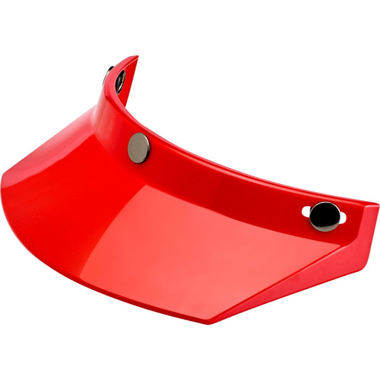 Biltwell Inc. 3-Snap Moto Helmet Visor - Red