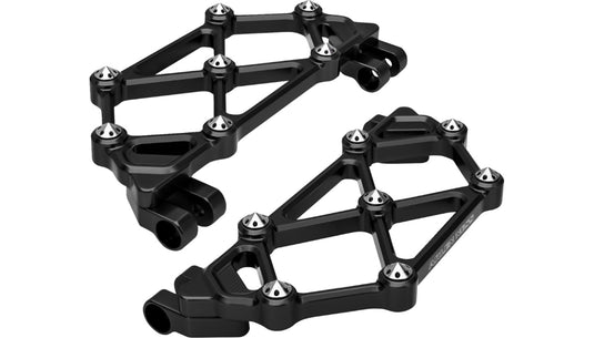 Arlen Ness 410-045 Mini Diamond Floorboard - Driver - Black