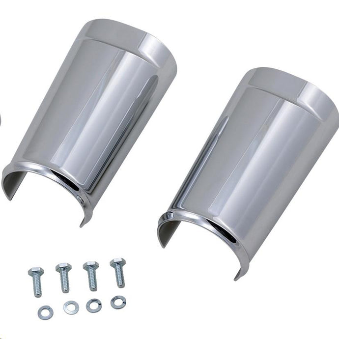 Arlen Ness 20-043 Fat Tire Fork Boot Covers - Chrome