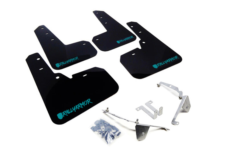 Load image into Gallery viewer, Rally Armor MF26-UR-BLK/TL-X RAL UR Blk Flap/Teal Logo
