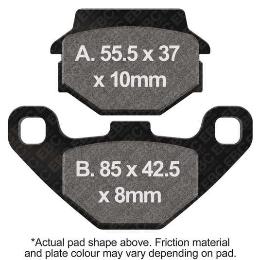 Ebc Powersports FA67R EBC R Sintered Brake Pads