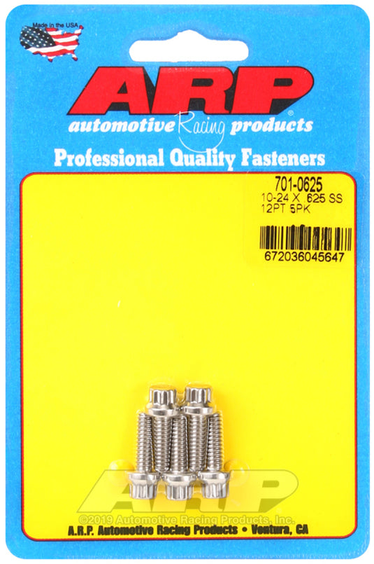 Arp 701-0625 ARP Stainless Steel Bolts
