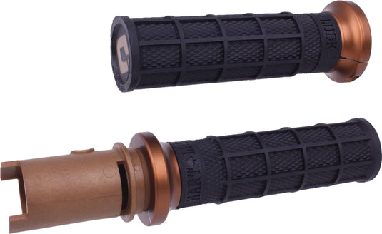 Odi V31HTC-BZ-Z Hart-Luck Lock-On Grips - Black/Bronze (Bronze/Black)