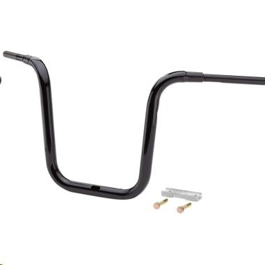 La Choppers LA-7314-16B 1-1/2in. Traditional Ape Hanger Handlebar - Black