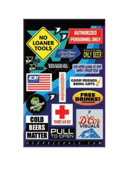 Dcor 40-90-123 Kids Decal Sheets - Fridge Kit