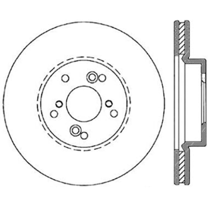 Load image into Gallery viewer, Stoptech 120.40046CRY ST Performance Brake Rotors
