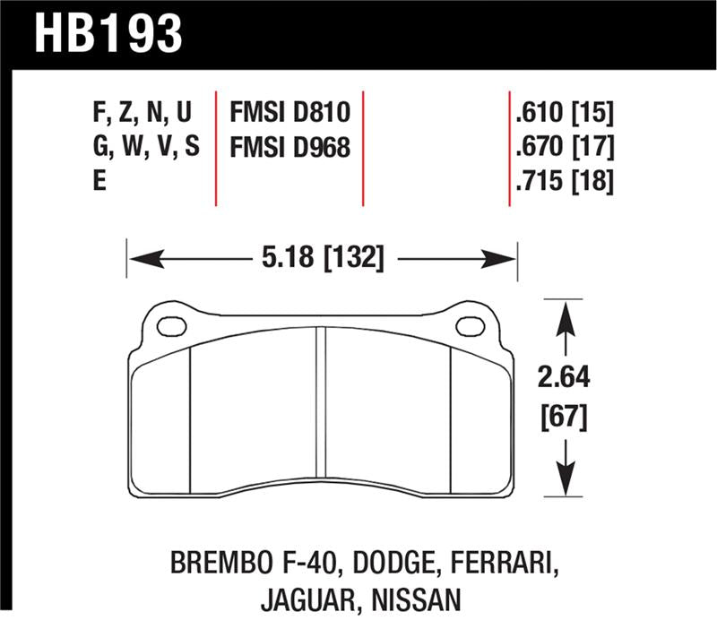 Load image into Gallery viewer, Hawk Performance HB193N.670 HAWK HP+ Brake Pad Sets
