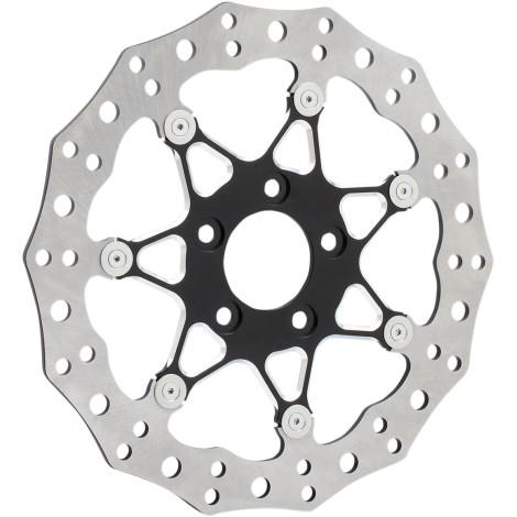 Arlen Ness 33-10101-203 14in. Two-Piece Floating Front Brake Rotor - Procross Black