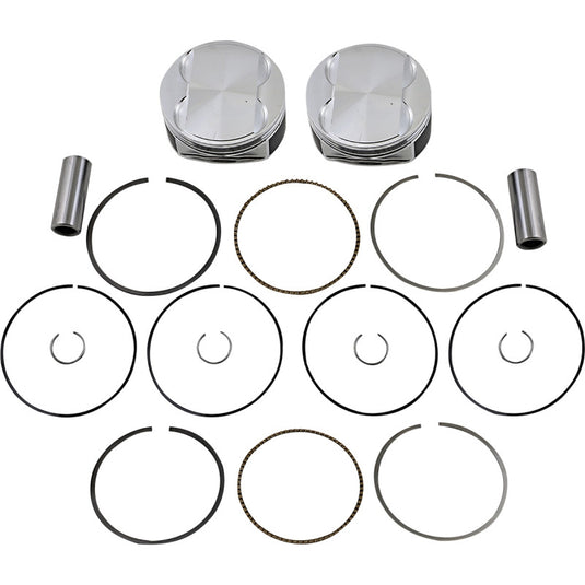 J.E. Pistons 370249 M8 Piston Kit - Standard Bore 4.075in., 11.0:1 Compression