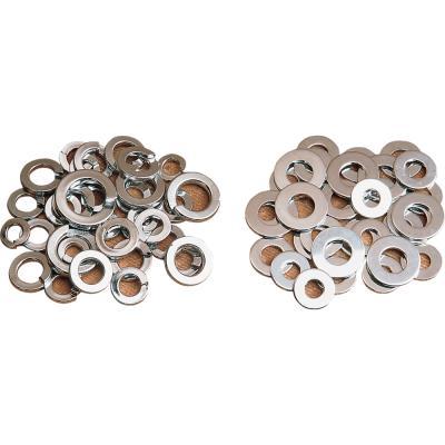Drag Specialties DS-190501 Chrome Flat Washer Kit