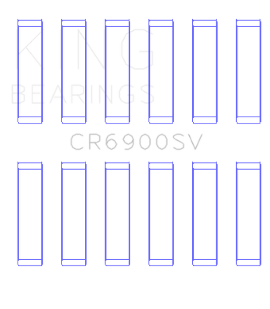 King Engine Bearings CR6900SV KING Connecting Rod Bearings