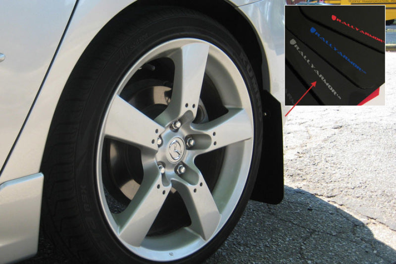 Load image into Gallery viewer, Rally Armor MF9-UR-BLK/SIL RAL UR Blk Flap/Silver Logo
