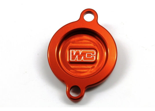 Works Connection 27-105 Oil Filter Cover - Orange