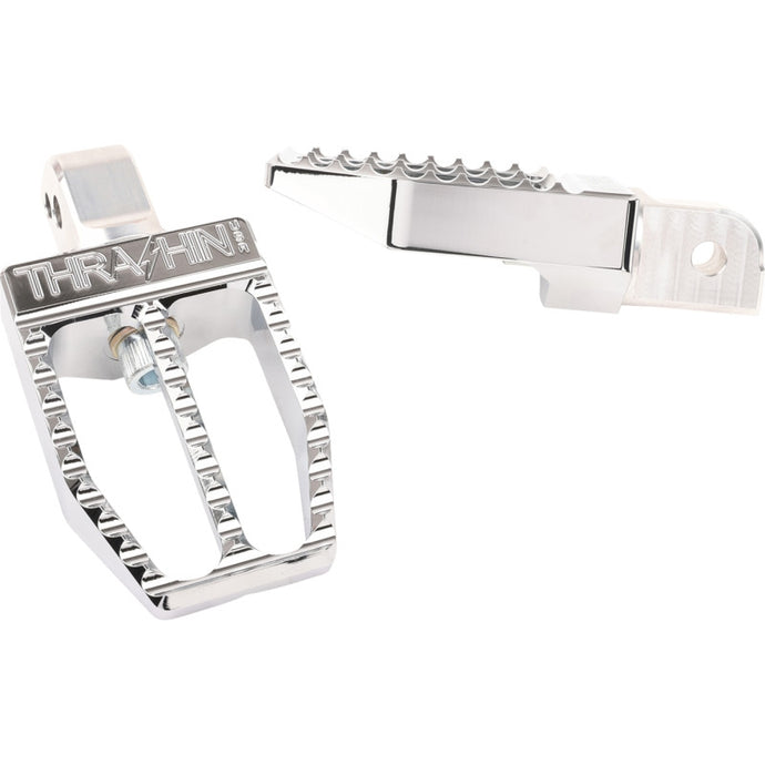 Thrashin Supply Company TSC-2019-3-SR Militant Passenger Footpegs - Chrome