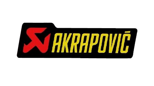 Akrapovic P-HST3PO General Replacement High-Temp Exhaust Sticker - 90mm L x 26mm H