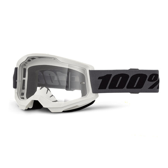 100% Strata 2 Goggles (One Size Fits Most, Gray / Clear Lens)
