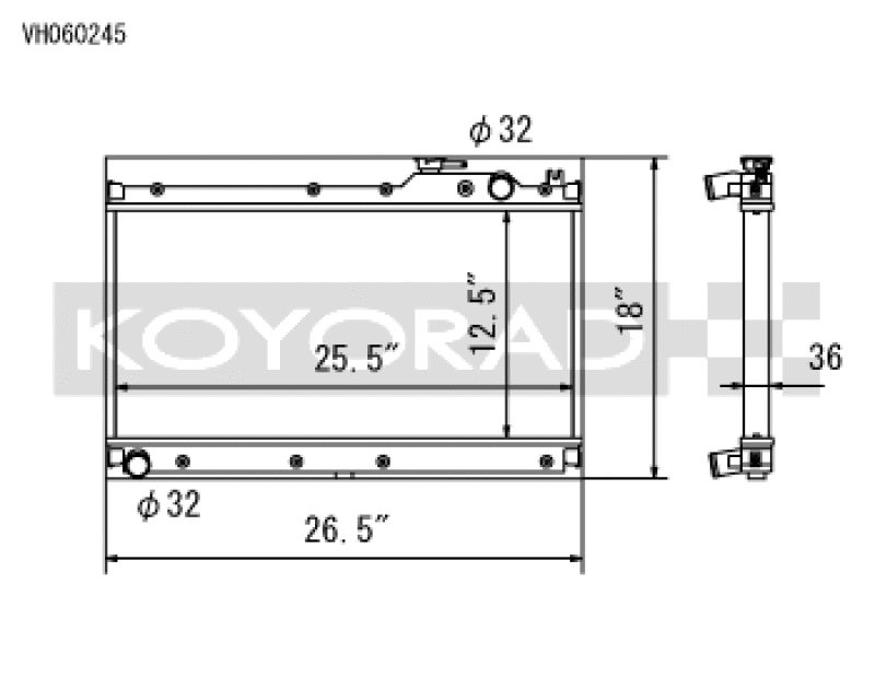 Load image into Gallery viewer, Koyo VH060245 KOY Racing Radiators
