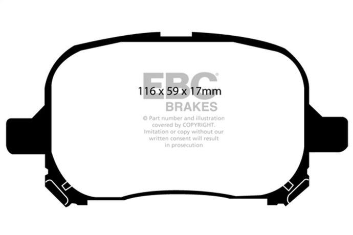 Ebc DP41133R EBC Yellowstuff Brake Pad Sets