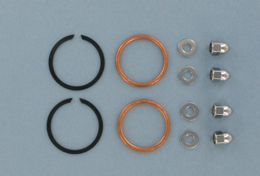 James Gasket 65324-83-KCR1 Exhaust Port Gasket Kit - Copper Crush Ring Gaskets and Chrome Acorn Nuts
