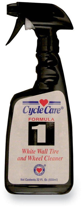 Cycle Care Formulas 01022 Formula 1 White Wall Tire and Wheel Cleaner - 22oz.