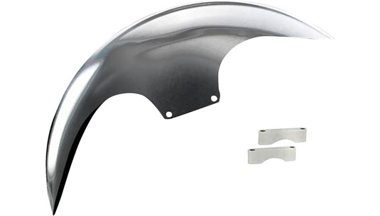 Paul Yaffe Originals PYO:CAFE-21-14L-C Cafe Front Fender for 21in. Wheel  - Chrome Adapters