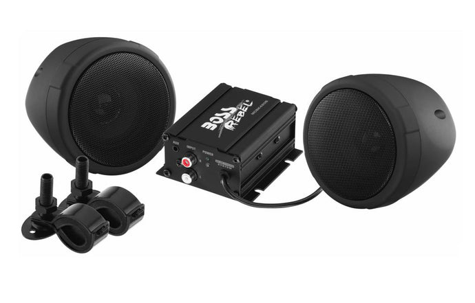 Boss Audio MCBK420B MC420B 600 Watt Motorcycle/ATV Sound System with Bluetooth Audio Streaming - Black