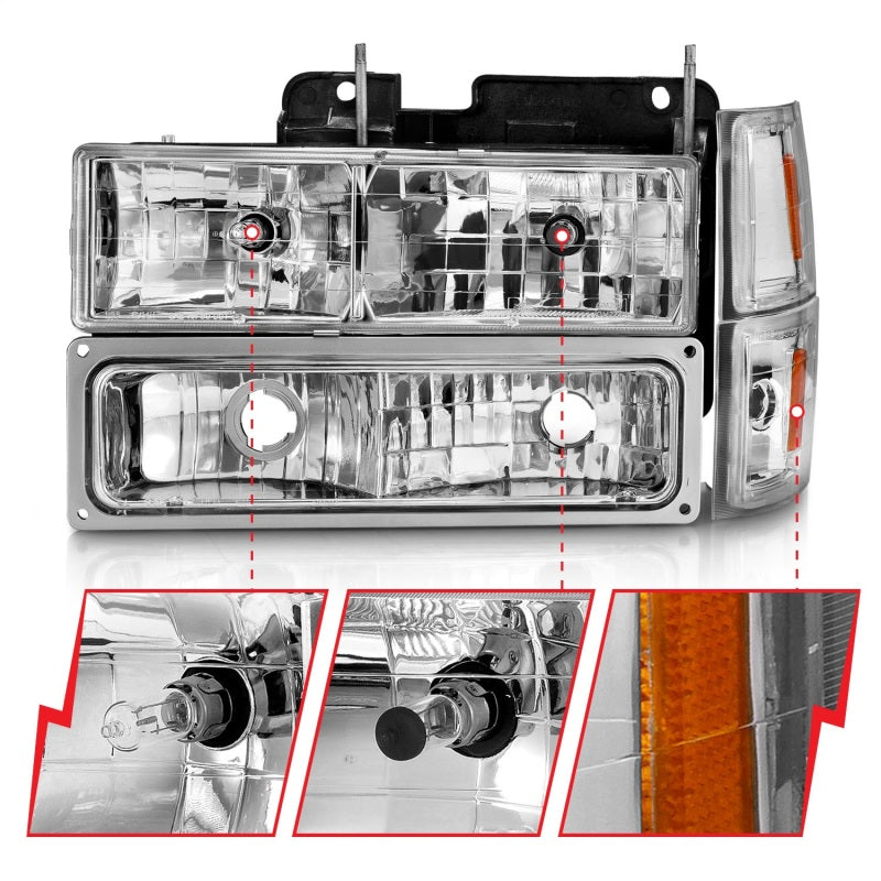 Load image into Gallery viewer, Anzo 111506 ANZ Crystal Headlights
