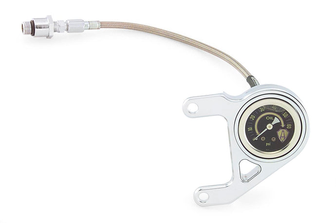 Arlen Ness 15-658 Oil Pressure Gauge Kit - Radius - Chrome