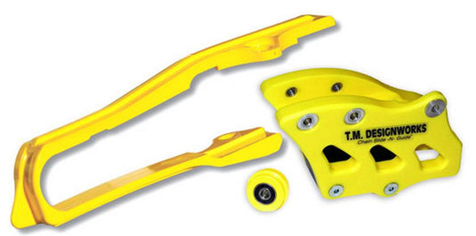 T.M. Designworks SCP-OR3-YL Dirt Cross Multi-Purpose Chain Slide-N-Guide Kit FE2 Guide - Yellow