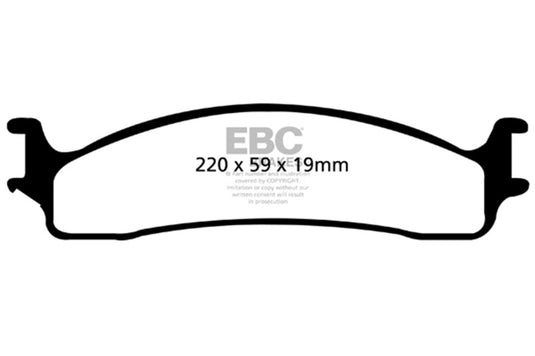 Ebc DP41650R EBC Yellowstuff Brake Pad Sets