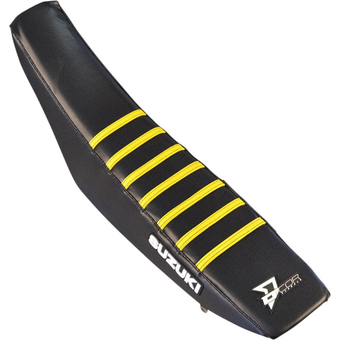 Dcor 30-40-126 Seat Cover - Black Sides - Black Top with Yellow Ribs