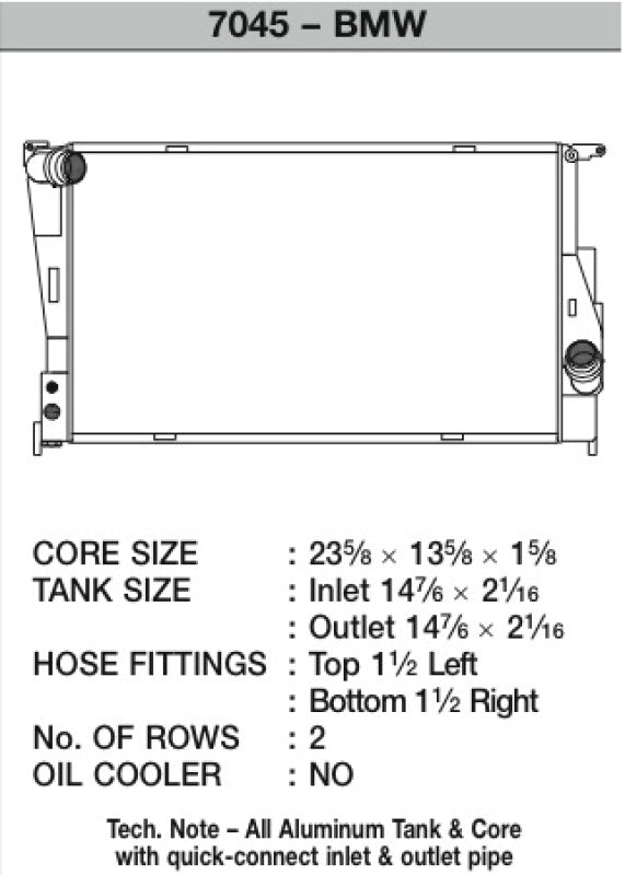 Load image into Gallery viewer, Csf 7045 CSF Radiators - Aluminum
