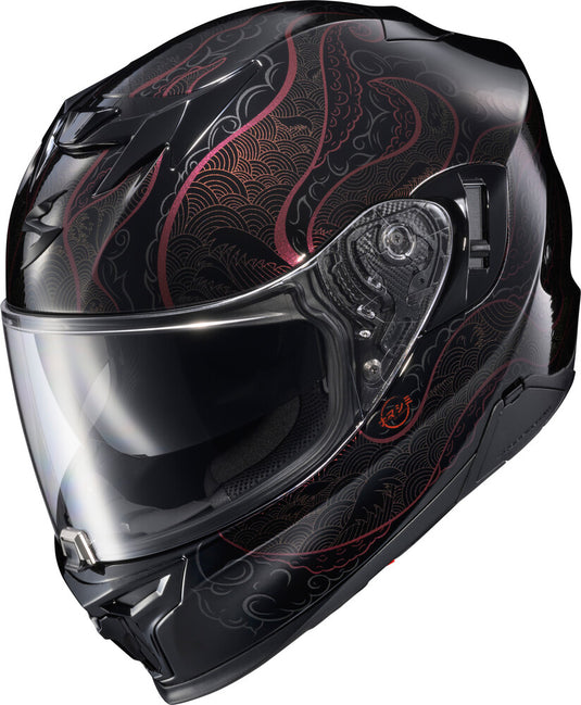Scorpion EXO-T520 Nama-Shimi Helmet (XX-Large, Black/Chameleon)