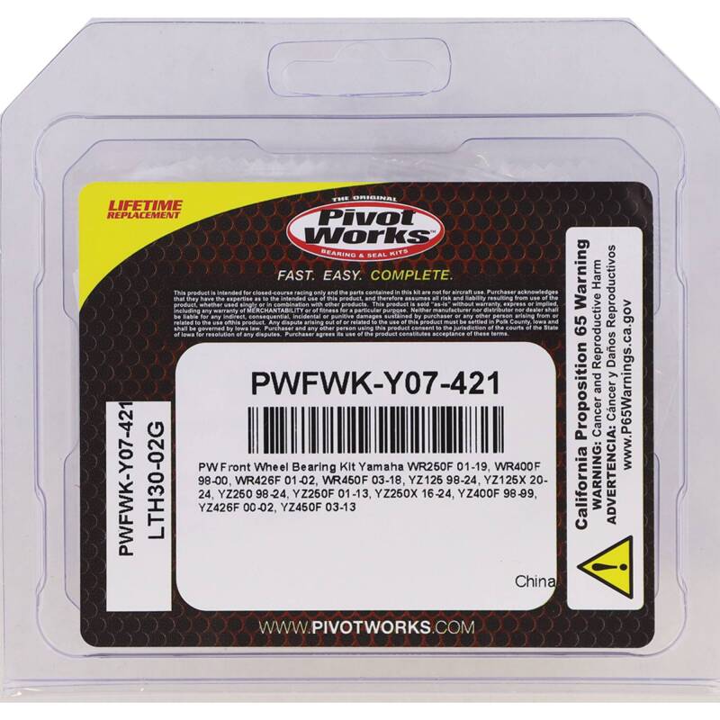 Load image into Gallery viewer, Pivot Works PWFWK-Y07-421 PIV Wheel Bearing Kit
