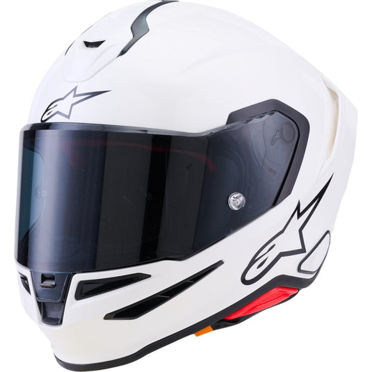 Alpinestars Supertech R7 Solid Helmet (X-Small, Gloss White)