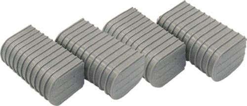 Caliber Products 23053 Bunk Wrap End Cap Only  - 2in x 6in.  - Cool Gray