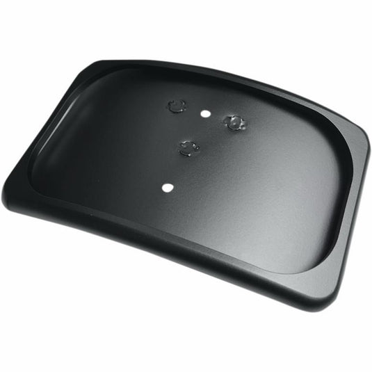 Drag Specialties 2030-1013 Three-Bolt Style Small Radius License Plate Mount - Flat Black