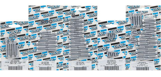 Drag Specialties DS-190820 Socket-Head Cam Cover Bolt Set - Smooth - Chrome