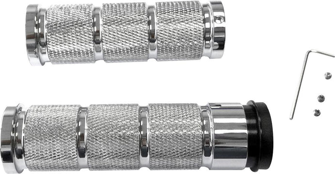 Harddrive 353062 Retro Grips - Chrome