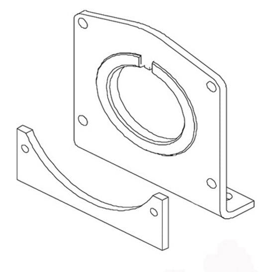 Bronco AC-12002L Drum Support Plate Kit for Bronco 2500/3000lb. Winches