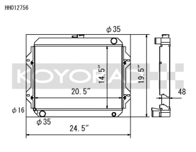 Load image into Gallery viewer, Koyo HH012756 KOY Racing Radiators

