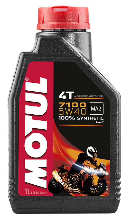 Motul Lubricants 104086 7100 4T Synthetic Ester Motor Oil - 5W40 - 1L.