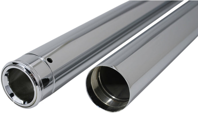 Custom Cycle 710022 49mm Show Chrome Fork Tubes - 22.875in.