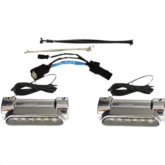 Custom Dynamics CD-CB-AW-SS8-C Engine Guard LED - Chrome