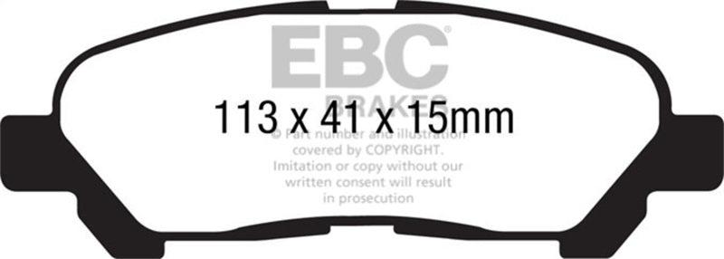 Load image into Gallery viewer, Ebc DP41838R EBC Yellowstuff Brake Pad Sets
